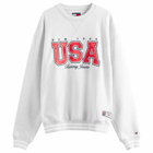 Tommy Jeans Men's Archive Games Team USA Sweatshirt in Silver Grey Htr