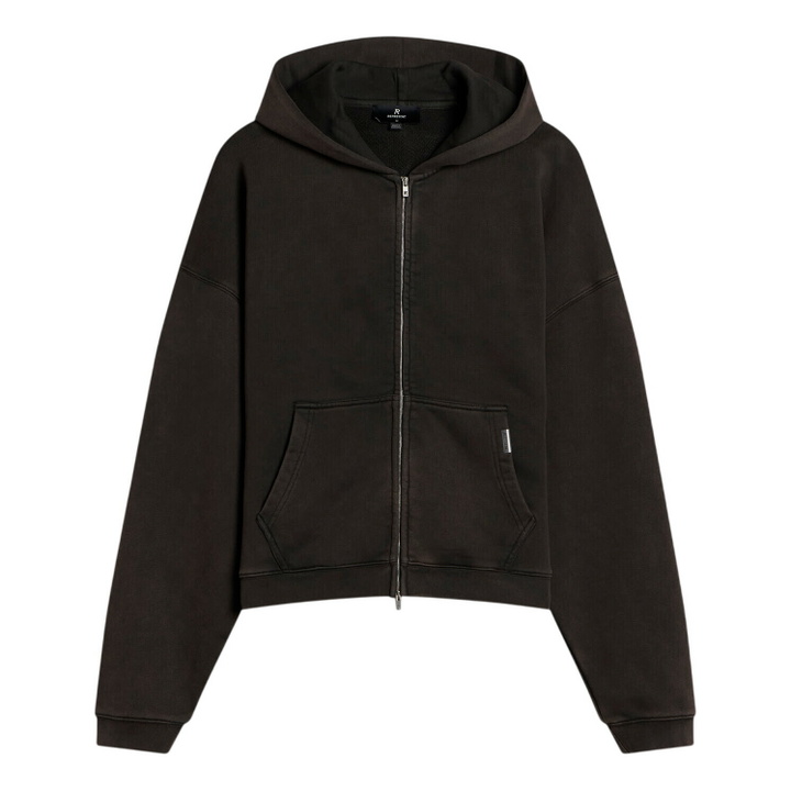 Photo: Represent Men's Initial Boxy Oversized Zip Hoodie in Coffee