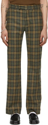 Maryam Nassir Zadeh Green Check Omar Trousers