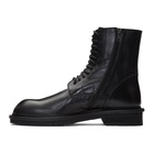 Ann Demeulemeester Black Combat Lace-Up Boots