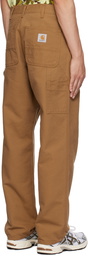 Carhartt Work In Progress Brown Single Knee Trousers