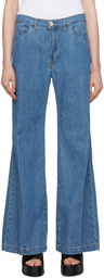 FRAME Blue 'Le Baggy Palazzo' Jeans