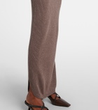 Brunello Cucinelli Ribbed-knit cashmere-blend maxi dress