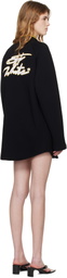 Off-White Black Sporty Polo Sweat Minidress