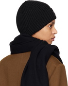 Maison Kitsuné Black Fox Head Beanie