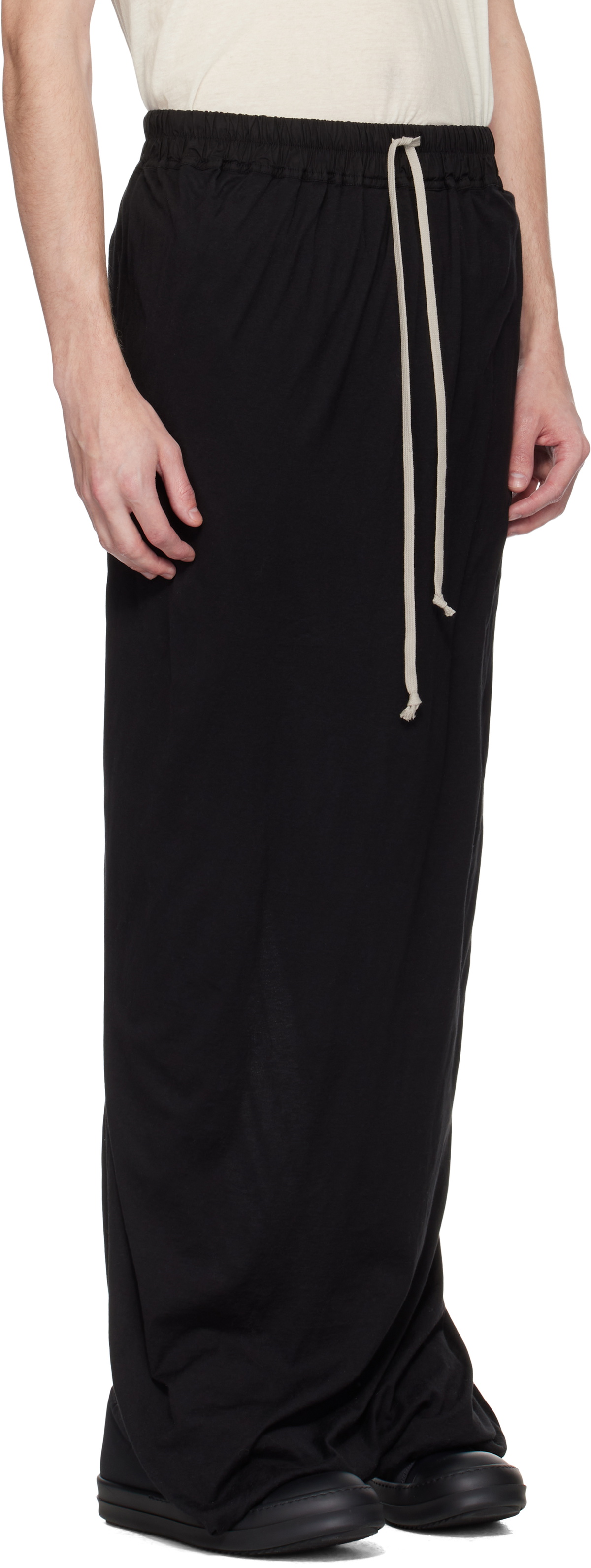 PULL ON SLICED PILLAR SKIRT / BLK