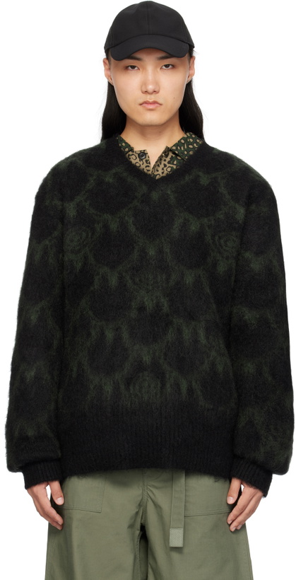 Photo: South2 West8 Black Mohair Sweater