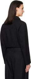 WOOYOUNGMI Black Wool Short Jacket