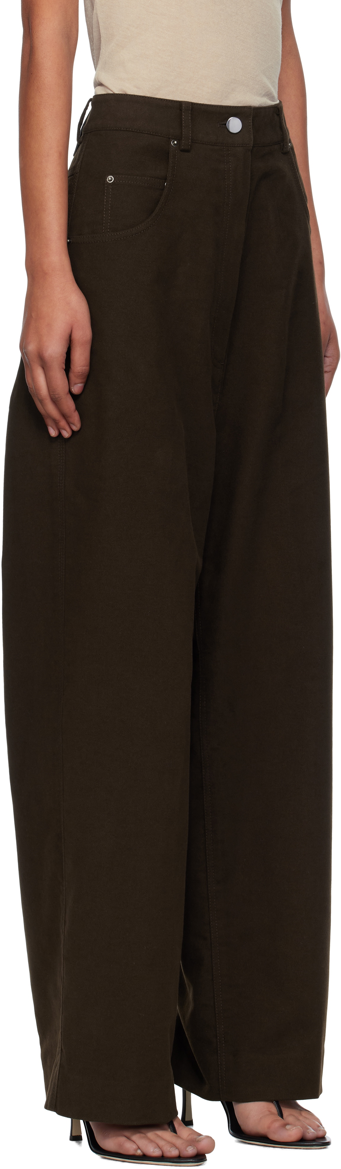 GIA STUDIOS Brown Grace Trousers