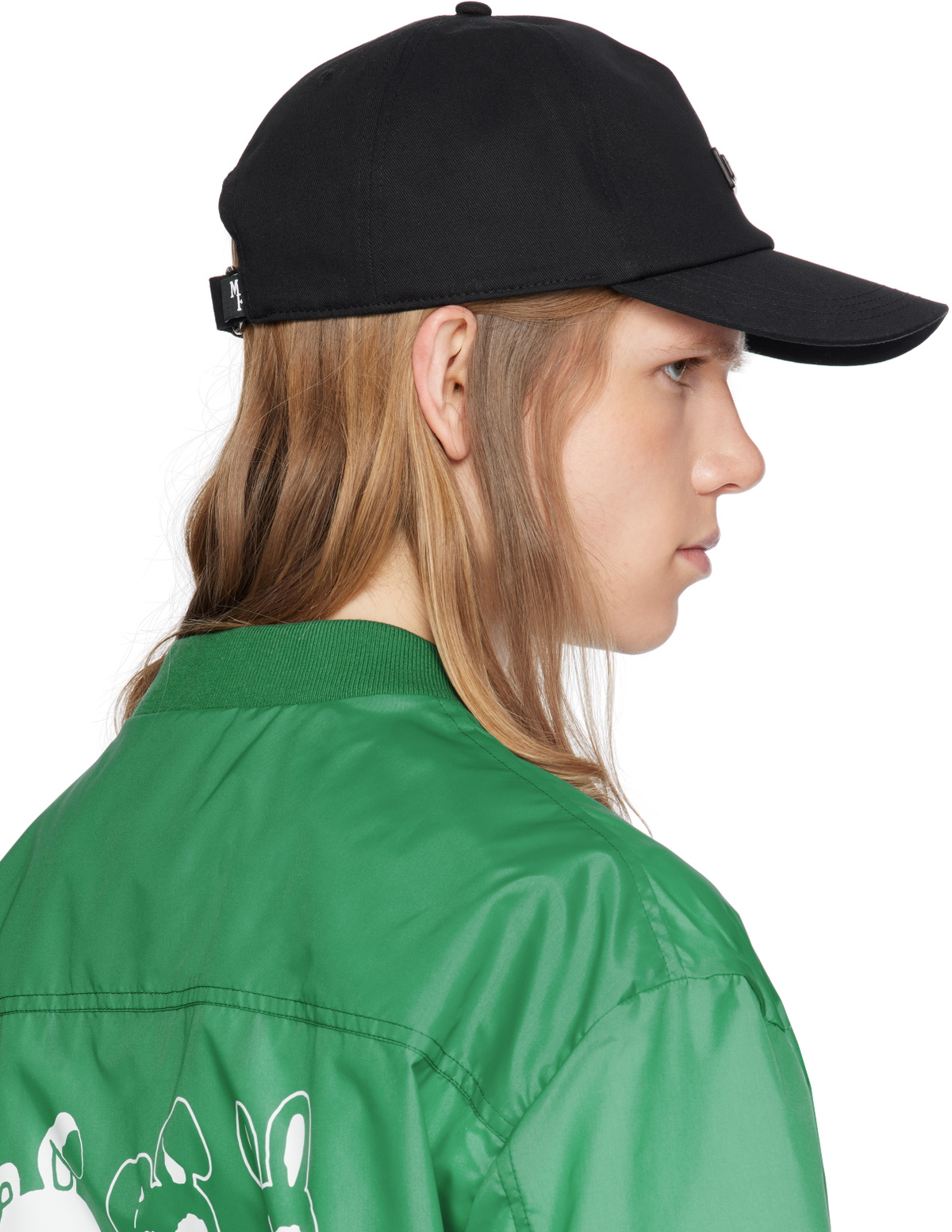 Moncler Genius Moncler x FRGMT Black Gabardine Baseball Cap 