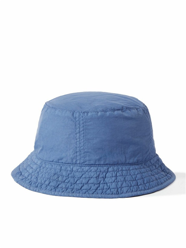 Photo: C.P. Company - Logo-Embroidered Garment-Dyed Chrome-R Bucket Hat - Blue