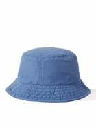 C.P. Company - Logo-Embroidered Garment-Dyed Chrome-R Bucket Hat - Blue