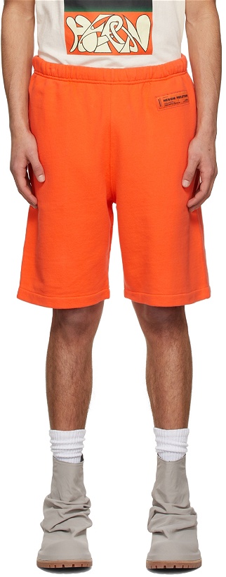 Photo: Heron Preston Orange Cotton Shorts