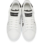 Dolce and Gabbana White Portofino Stars Sneakers