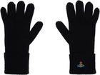 Vivienne Westwood Black Sporty Gloves