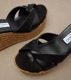 Jimmy Choo Korra suede wedge sandals
