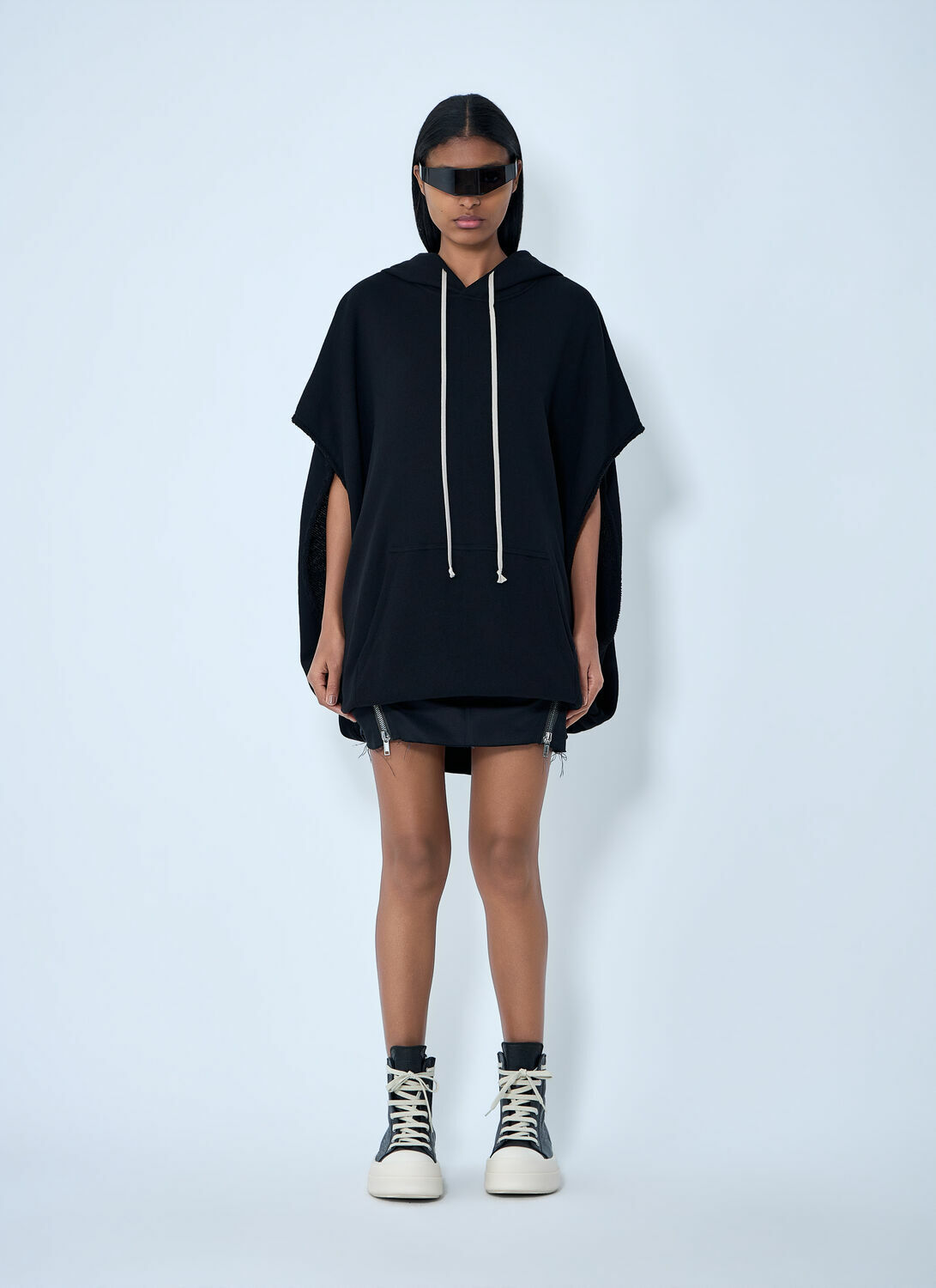 Rick Owens Hooded Cape T-Shirt