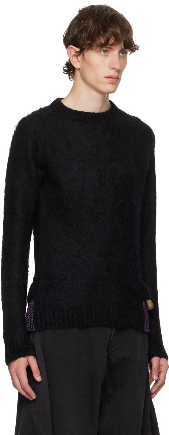 kolor Black Paneled Sweater