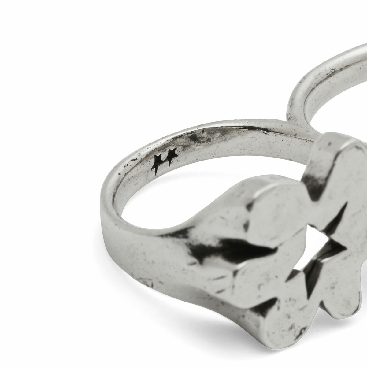 TwoJeys Flower Knuckle Ring in Silver