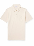 Sunspel - Riviera Slim-Fit Cotton-Mesh Polo Shirt - Neutrals