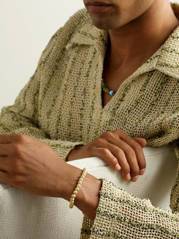 Photo: Carolina Bucci - Florentine Finish 18-Karat Gold Beaded Bracelet