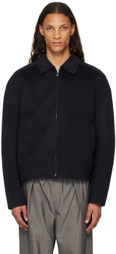 Róhe Navy Double-Faced Wool Jacket