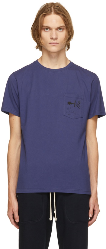 Photo: Norse Projects Purple Geoff McFetridge Edition Mind Wall T-Shirt