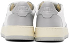 AUTRY White & Gray Medalist Low Sneakers