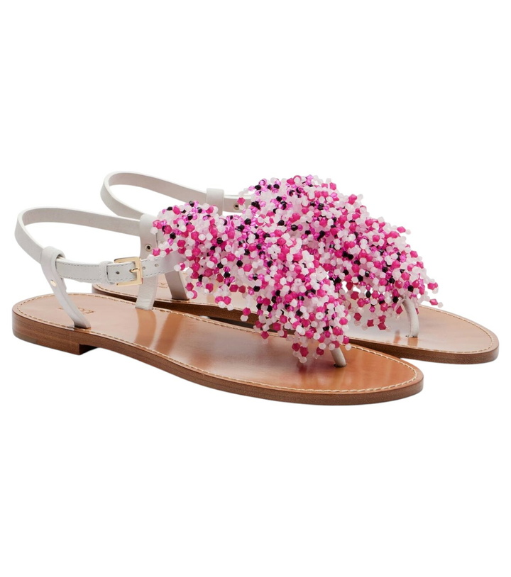 Photo: Pucci Embroidery beaded leather sandals