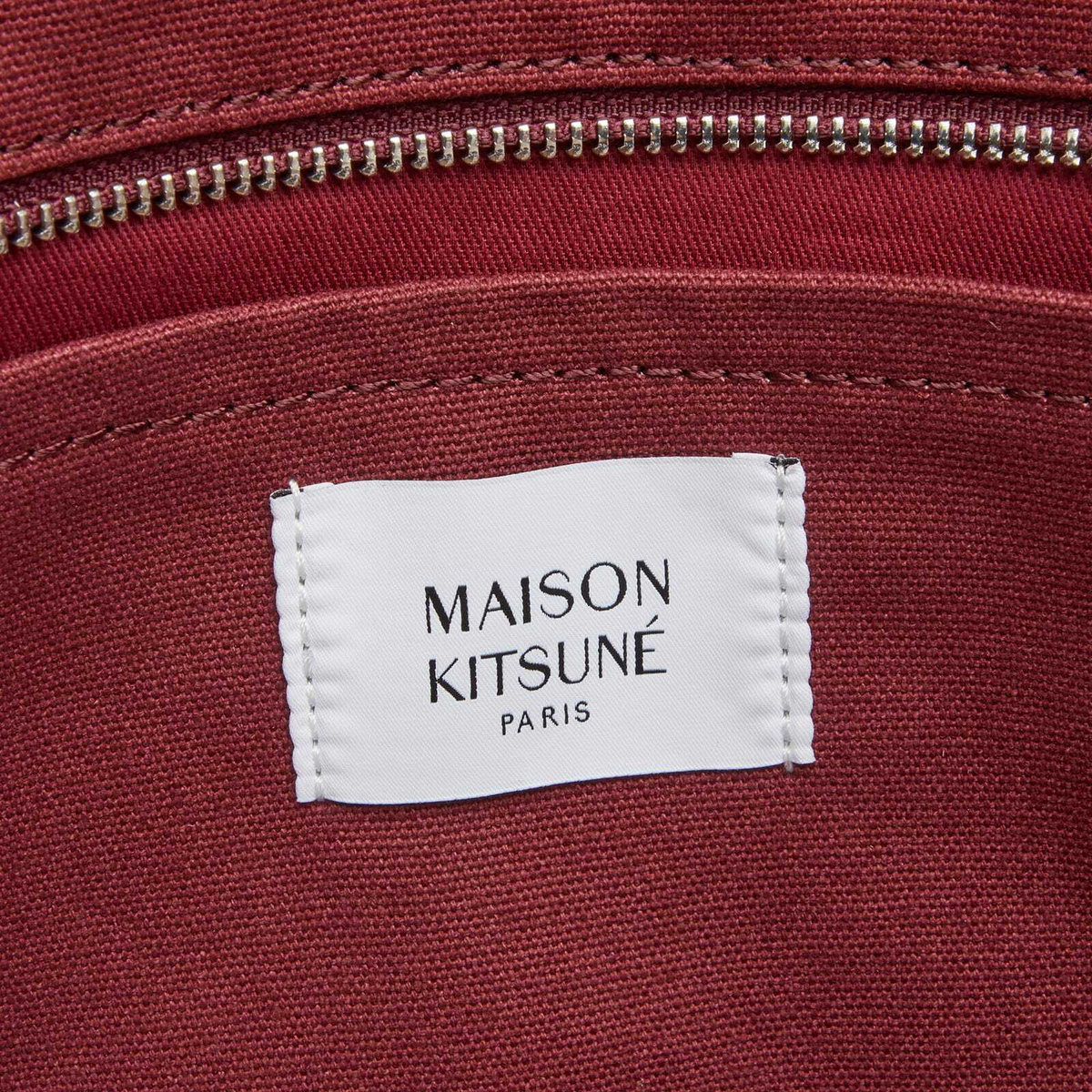 Magu　豆8個 Maison Kitsuné Women's Fox Head Large Tote Bag in Redstar