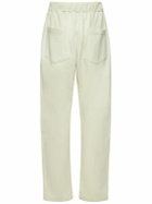 THE FRANKIE SHOP Pleated Cotton Sweatpants