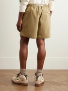 Nike - ACG Straight-Leg Belted Logo-Embroidered Shell Shorts - Neutrals