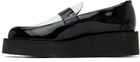 Ernest W. Baker Black & White Creeper Loafers