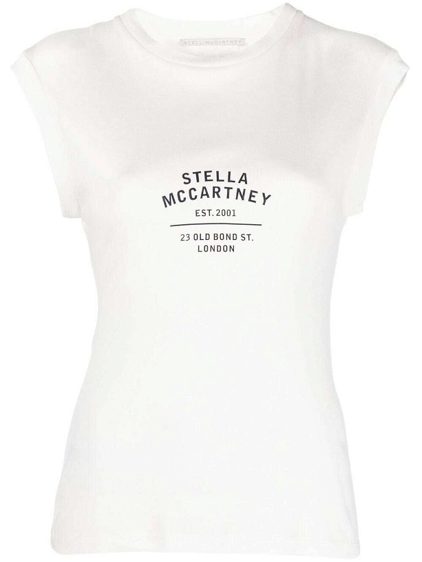 Photo: STELLA MCCARTNEY - Logo Sleeveless Cotton Top