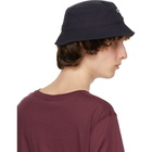 Lacoste Navy Canvas Bucket Hat