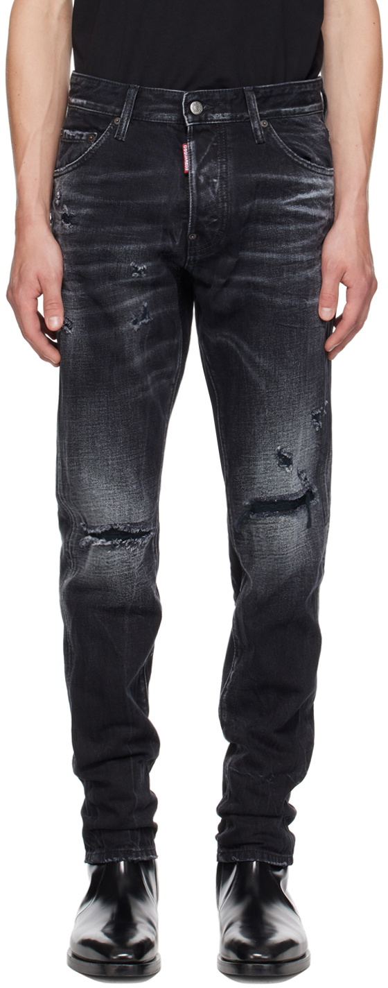 Dsquared2 Black Warp Wash Cool Guy Jeans Dsquared2