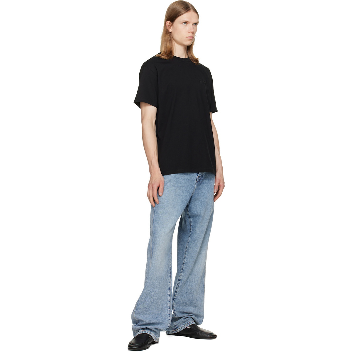 Givenchy Black 'Givenchy Paris' Grosgrain T-shirt