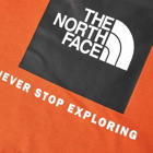 The North Face Men's Long Sleeve Red Box T-Shirt in Burnt Ochre