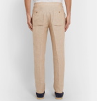 Loro Piana - Slim-Fit Linen Drawstring Trousers - Beige