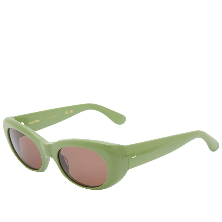 Photo: Ace & Tate Dilion Sunglasses in Matcha Oat 