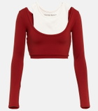 Live The Process - Cropped sports top