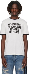 Ann Demeulemeester Black & White Save the Children Edition Aimar Standard T-Shirt