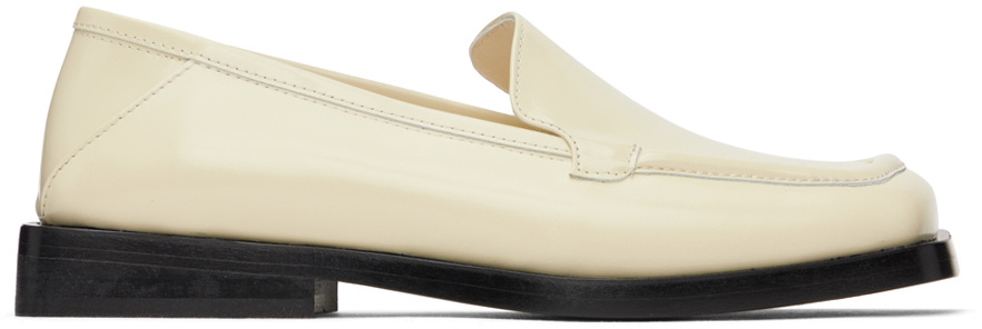 【関税込み】The Attico オフホワイト Micol ローファー The Attico Micol leather loafers The Attico