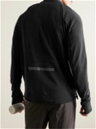Nike Running - Shell-Trimmed Dri-FIT Half-Zip Sweatshirt - Black
