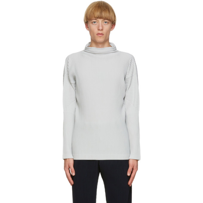 Photo: Homme Plisse Issey Miyake Grey Basics Turtleneck