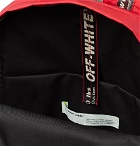 Off-White - Easy Logo-Print Canvas Backpack - Red