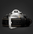 Panerai - Luminor Marina 1950 3 Days Acciaio 44mm Stainless Steel and Leather Watch - Black