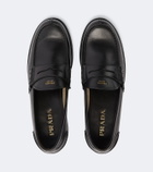 Prada Leather penny loafers
