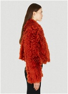 Shearling Jacket in Red