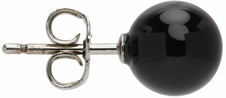 Dries Van Noten Black Ball Earrings